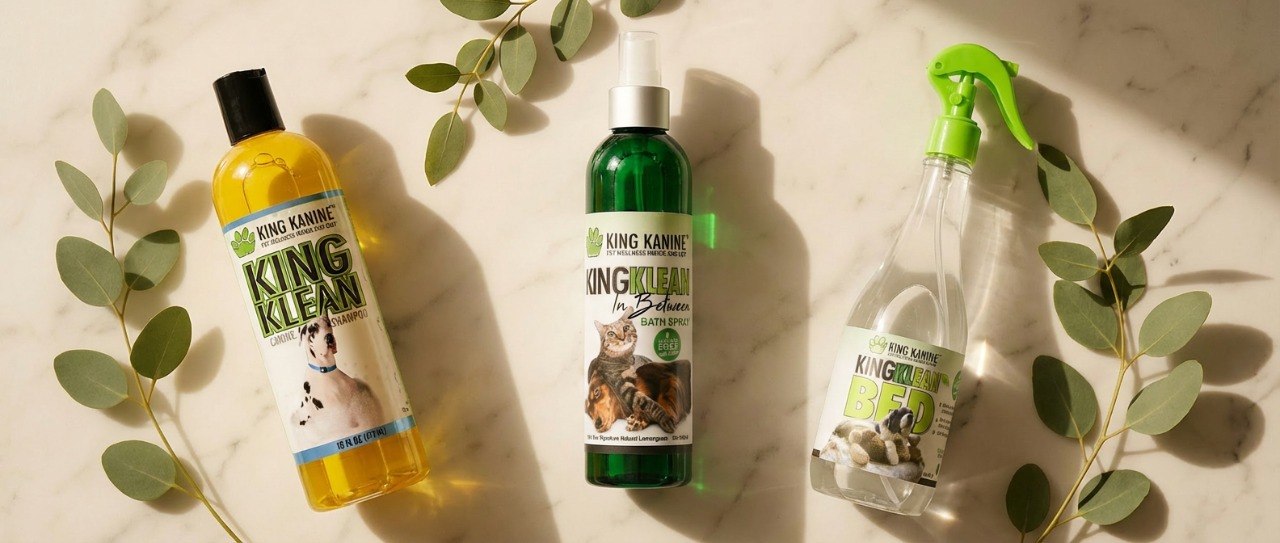 Dog grooming products — deshedding shampoo paw balm